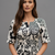 White & black color stylish partywear kurta for fashinova girls ceremonial wear