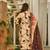Brown color cambric cotton fabric elegant readymade suit for trendy girls