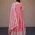 Peach color fendy silk fabric designer embroidered gown with dupatta