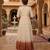 Rust color silver crunchy fabric designer embroidered gown for ethnic party looks