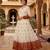 Rust color silver crunchy fabric designer embroidered gown for ethnic party looks