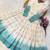 Sky blue color silver crunchy fabric designer embroidered gown for ethnic party looks