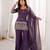 Lavender color crunchy silk fabric designer ceremonial salwar suit for girlie party looks