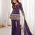 Lavender color crunchy silk fabric designer ceremonial salwar suit for girlie party looks
