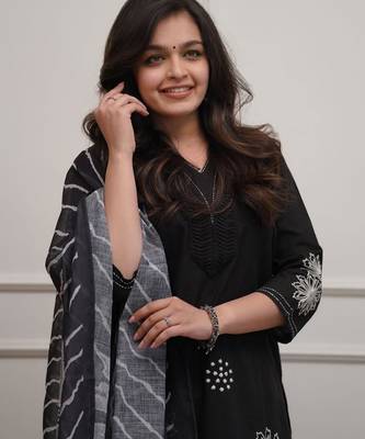 Black color rayon fabric designer ceremonial salwar suit for girlie party looks 3