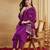 Purple color viscose rayon fabric designer ceremonial salwar suit for girlie party looks