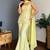 Yellow color faux georgette fabric designer ceremonial salwar suit for girlie party looks