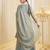 Grey color fendy satin fabric designer ceremonial salwar suit for girlie party looks