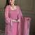 Pink color crunchy silk fabric designer ceremonial salwar suit for girlie party looks