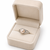 Pearl finger ring with cz accents, silver-tone, adjustable finger ring