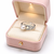 New pearl finger ring with cz accents, silver-tone, adjustable