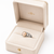 Pearl finger ring with cz accents , silver-tone, adjustable