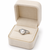 Pearl finger ring for women, silver-tone, adjustable
