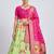Green Readymade Silk Blend Banarasi Lehenga Choli Set with Dupatta