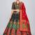 Black Readymade Silk Blend Banarasi Lehenga Choli Set with Dupatta