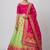 Green Readymade Silk Blend Banarasi Lehenga Choli Set with Dupatta