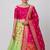Green Readymade Silk Blend Banarasi Lehenga Choli Set with Dupatta