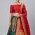 Green Readymade Silk Blend Banarasi Lehenga Choli Set with Dupatta