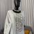 Grey faux georgette sharara suit set with sequins work dupatta