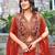 Orange Pure Fendy Silk Embroidered Wedding Lehenga Choli with Dupatta