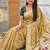 Mustard color cotton silk fabric rich wevon meenakari designer ceremonial saree