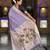 Lavender color cotton silk fabric rich wevon meenakari designer ceremonial saree