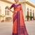 Gajri color patola silk saree with special woven meenakari jacquard designer saree