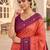 Gajri color patola silk saree with special woven meenakari jacquard designer saree