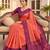 Gajri color patola silk saree with special woven meenakari jacquard designer saree