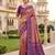 Onion color patola silk saree with special woven meenakari jacquard designer saree