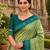 Pista color patola silk saree with special woven meenakari jacquard designer saree