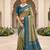 Green color patola silk saree with special woven meenakari jacquard designer saree