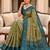 Green color patola silk saree with special woven meenakari jacquard designer saree