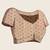 Beige color smart and beautiful linen printed casual saree
