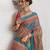 Multy color smart and beautiful linen printed casual saree