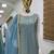 Blue fox georgette embroidered kurta palazzo set with dupatta