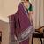 Wine color smart art silk saree with embroidered work and table printed bandhej traditonal saree