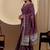 Wine color smart art silk saree with embroidered work and table printed bandhej traditonal saree