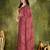 Brown color chiffon fabric designer printed ready to wear ethnic party saree