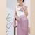 Lavender color chiffon fabric designer printed ready to wear ethnic party saree