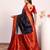 Blue color tissue silk ethnic partywear paithani pallu designer saree