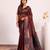 Coffee color tissue silk ethnic partywear paithani pallu designer saree