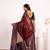 Coffee color tissue silk ethnic partywear paithani pallu designer saree