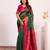 Green color tissue silk ethnic partywear paithani pallu designer saree