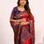 Red color tissue silk ethnic partywear paithani pallu designer saree