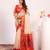 White color tissue silk ethnic partywear paithani pallu designer saree