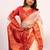 White color tissue silk ethnic partywear paithani pallu designer saree