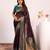 Wine color tissue silk ethnic partywear paithani pallu designer saree