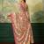 Multicolor elegant crepe silk saree with designer print design and trendy mirror work