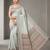 Grey color cotton silk woven designer ethnic partywear saree